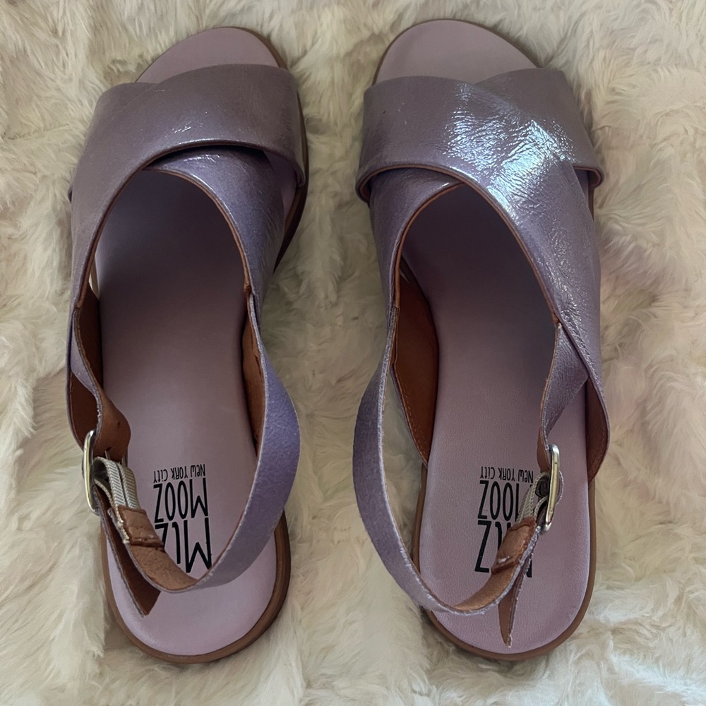 Miz Mooz Lilac Leticia Patent Sandal